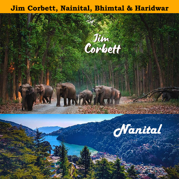 Jim Corbett, Nainital, Bhimtal & Haridwar